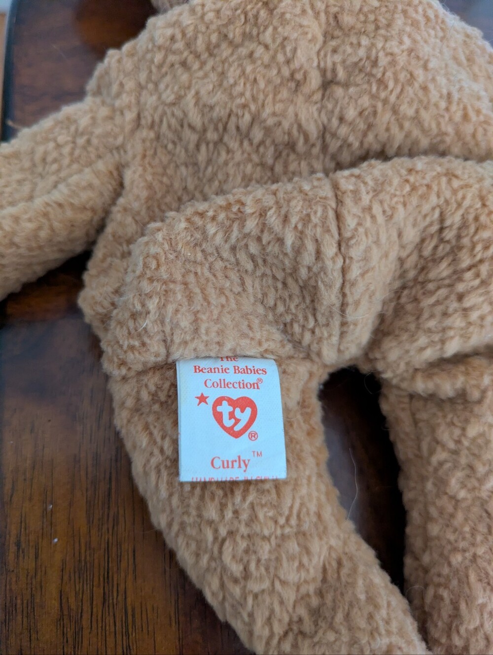 Vintage Ty Beanie Baby Curly Bear - Picture 6 of 9